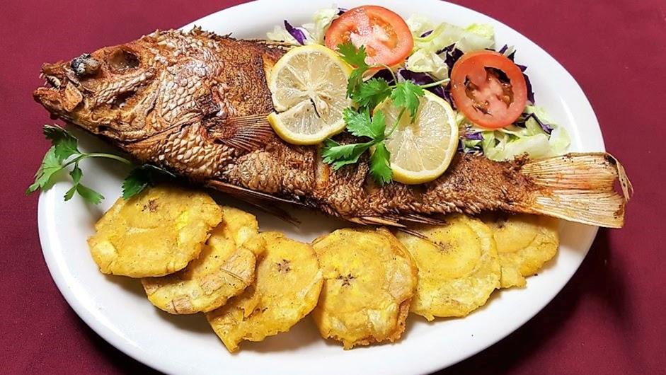Fresh Puerto Rican dish plated at El Coquí